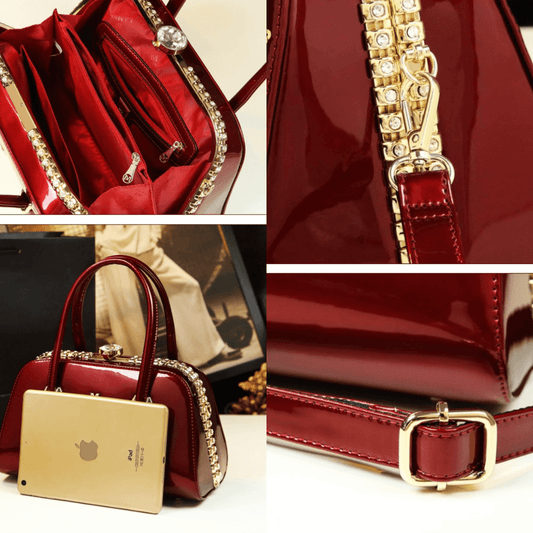 Modern Faux Leather Crossbody Satchel